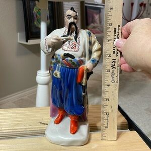 Ceramic statue purchased in Budapest when we lived there- 9 in tall x 4 in wide